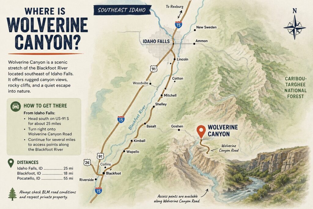 map of wolverine canyon, north story creators